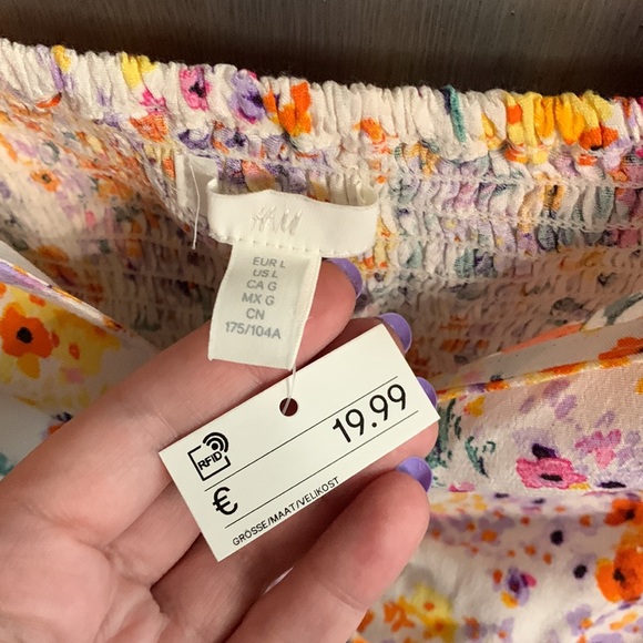 H&M floral top NEW WITH TAGS large‎ - Picture 3 of 4